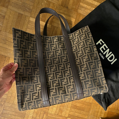 Fendi jacquard shopper tote - ff,