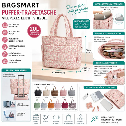 Bagsmart damen shopper tasche - bagsmart,