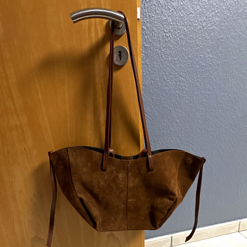 Braun veloursleder damen - veloursleder,