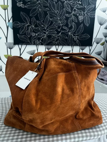 Wildleder tasche leder shopper - wildleder,