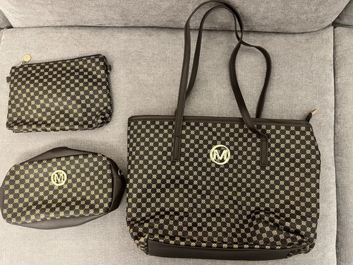 Damenhandtaschen braun - 3x,
