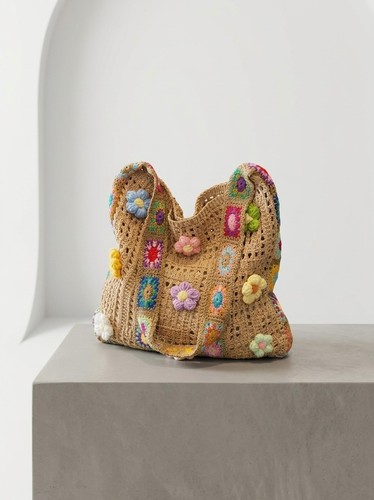 Damen häkeltasche boho blumen - damen,