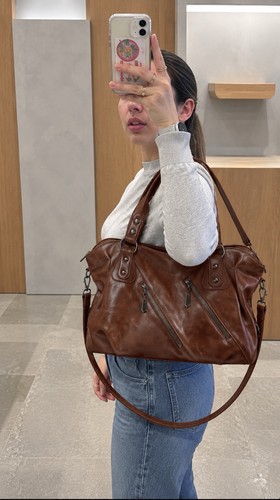 Vintage leather shopper - shopper, –