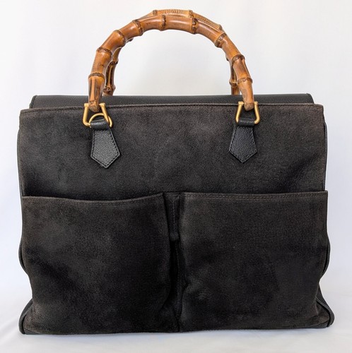 Gucci tasche bamboo wildleder - tasche,