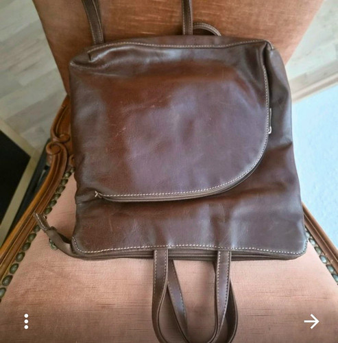 Damen leder shopper - damen, braun