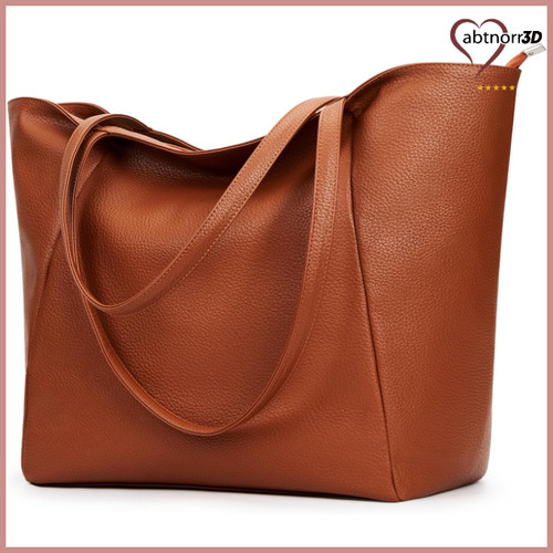 Damen shopper tasche braun - damen, pu